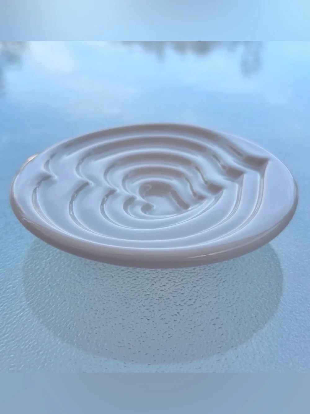 Mary Judge Terraced Heart Porcelain Ceramic Olive Oil Dipping Dish